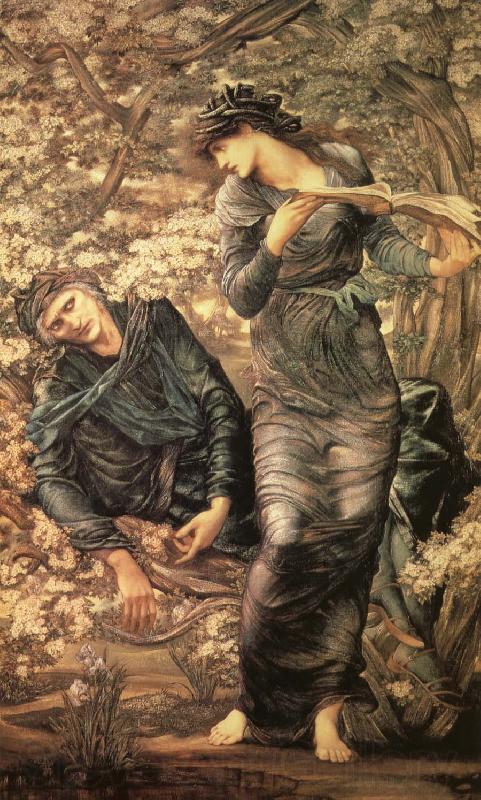 Sir Edward Coley Burne-Jones The Beguiling of Merlin Spain oil painting art